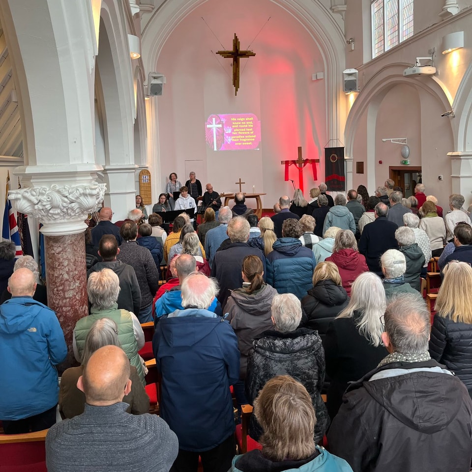 Churches Together in Lichfield walk of Witness Service at Lichfield Methodist Church, April 2025
